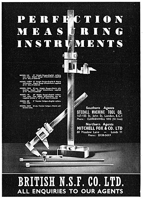 British N.S.F. Precision Measuring Instruments                   