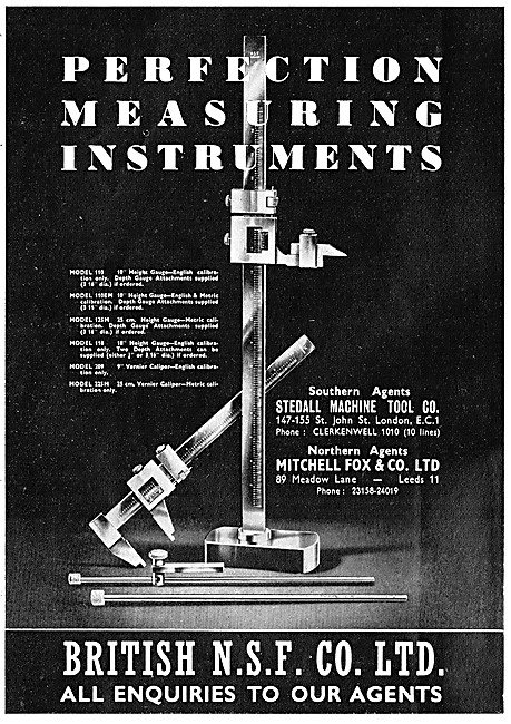 British N.S.F. Precision Measuring Instruments                   