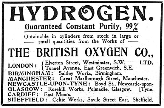 British Oxygen Company - Hydrogen                                