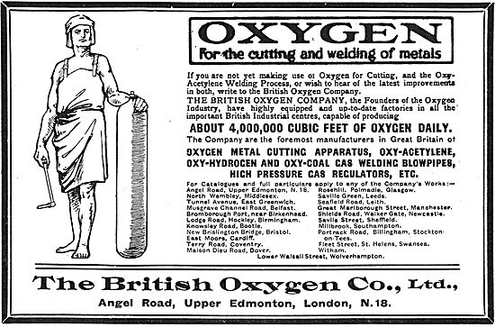 British Oxygen Co - Oxygen For The Cutting And Welding Of Metals 