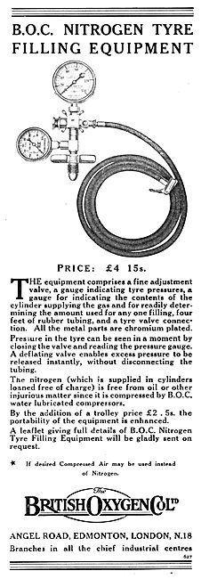 British Oxygen Company - BOC Nitrogen Filling Equipment          