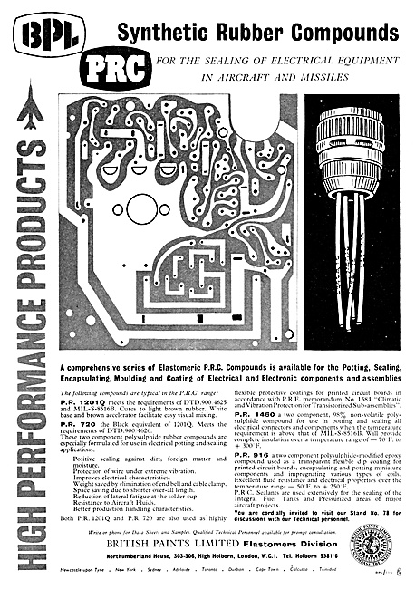 British Paints PRC Sealants Synthetic Rubber Compunds            