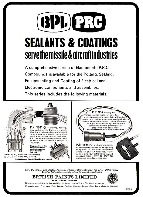 British Paints - Aircraft. Paints, Finshes & Sealants            