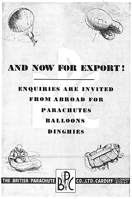 British Parachute Parachutes, Balloons & Dinghies                