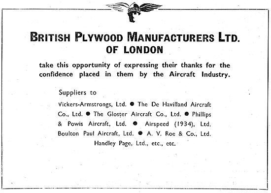 British Plywood Manufacturers                                    