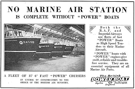 British Power Boat Co - Power Cruisers For Marine Air Stations   