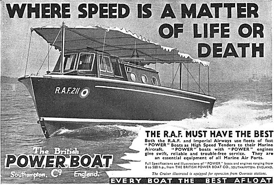 British Power Boat Company - The RAF Must Have The Best          