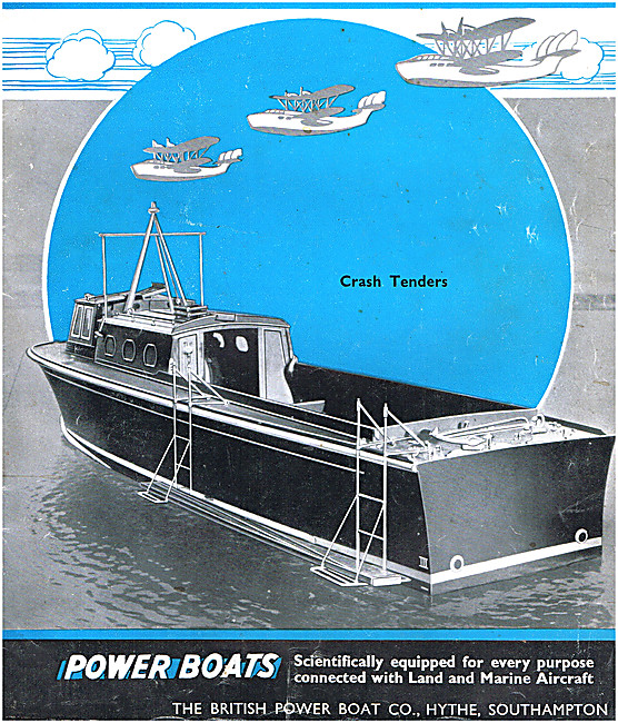 British Power Boat Seaplane Crash Tenders                        