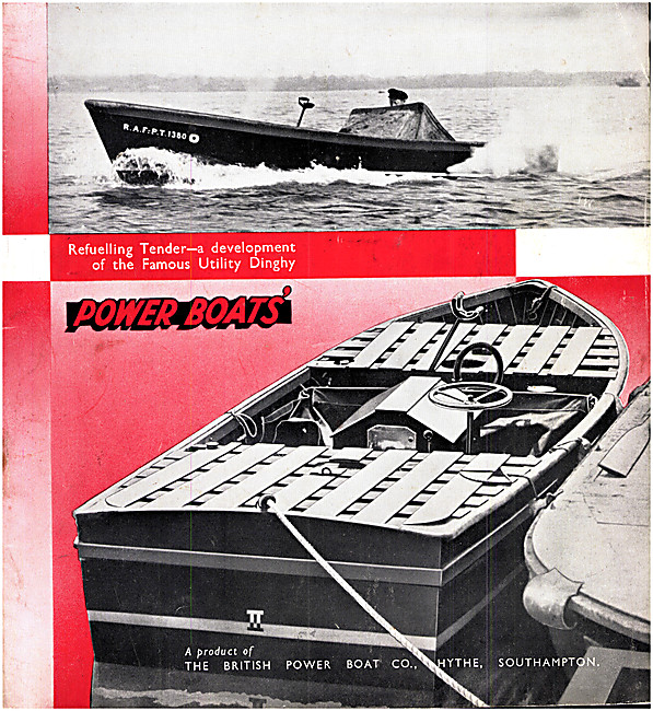 British Power Boat Flying Boat Refuelling Tenders                