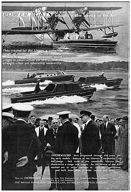 British Power Boat Company Air Liaison Launches 1938             