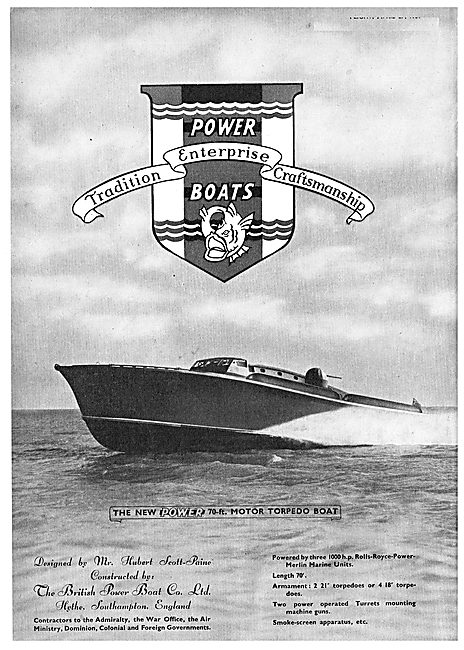 British Power Boat Company General Service Launches              