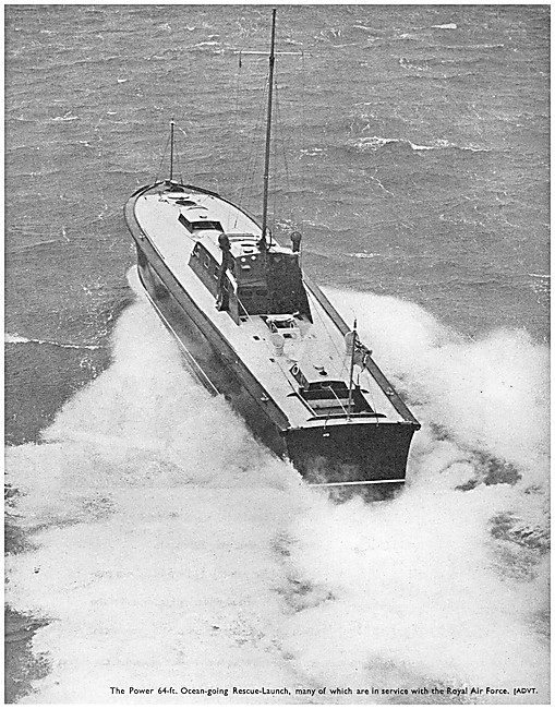 British Power Boat RAF Air Sea Rescue Launches                   