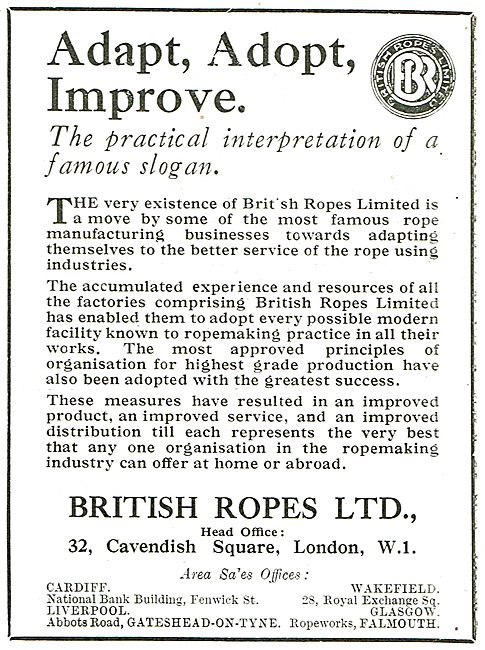 British Ropes - Adapt, Adopt Improve.                            
