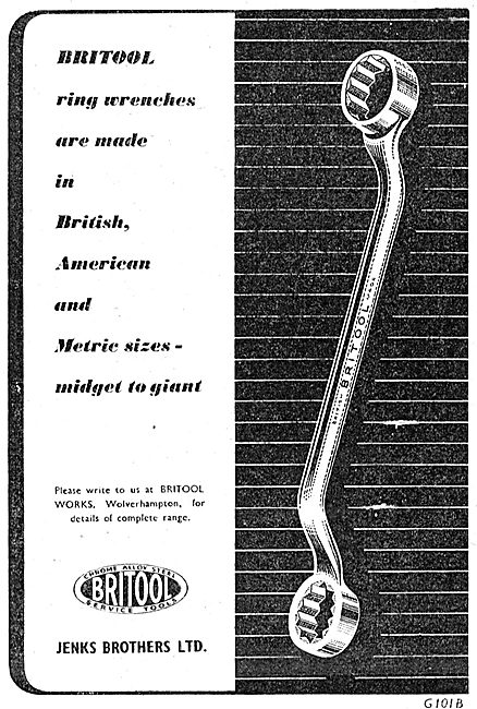 Britool. Engineers Hand Tools For The Aircraft Industry          