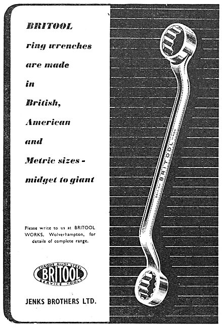 Jenks Brothers :Britool Ring Wrenches For The Aircraft Industry  