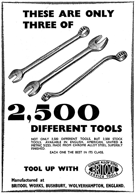 Jenks Brothers Britool Tools For The Aircraft Industry           