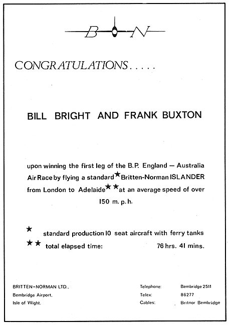 Britten-Norman Islander                                          