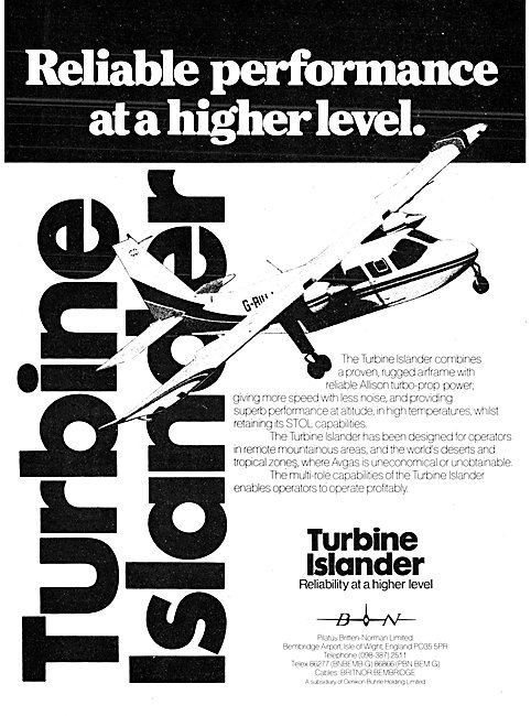 Britten-Norman Turbine Islander                                  