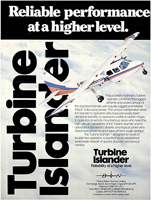 Britten-Norman Turbine Islander                                  