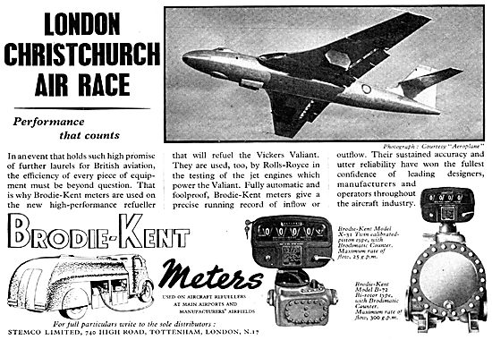 Brodie-Kent Meters For Aircraft Re-Fuellers                      