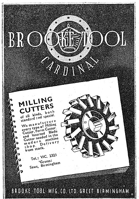Brooke Tool Milling Cutters                                      