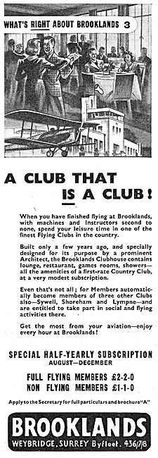 Brooklands Aerodrome - Brooklands Flying Club                    