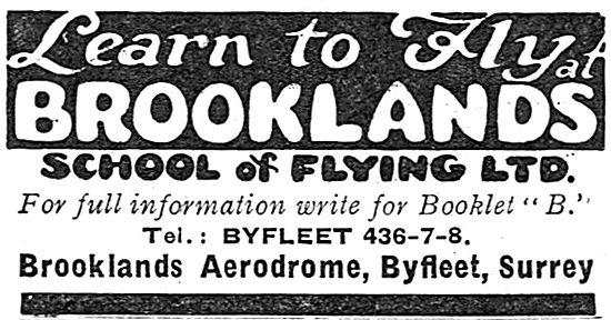 Brooklands School Of Flying                                      