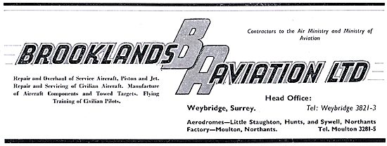 Brooklands Aviation - Aircraft Servicing Little Staughton        
