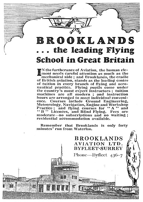 Brooklands Flying School                                         