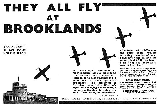 They All Fly At Brooklands                                       