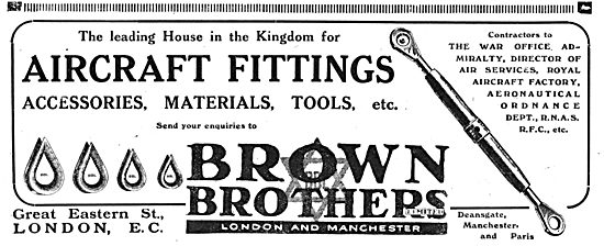 Brown Brothers - The Leading House For Aircraft Fittings & Tools 