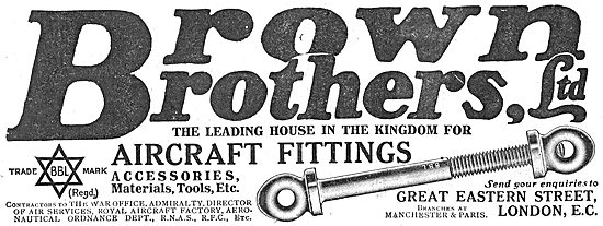 Brown Brothers Aircraft Fittings & Accessories.                  