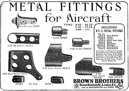 Brown Brothers Metal Fittings For Aircraft                       