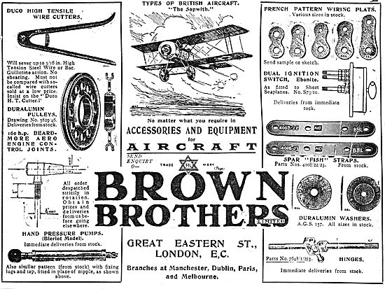 Brown Brothers - Beardmore Aero Engine Control Joints In Stock   
