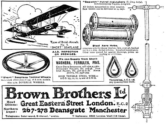 Brown Brothers Have Short Seaplane Control Wheels In Stock       