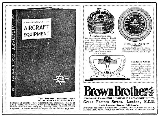 Brown Brothers. Aircraft Parts, Accessories & AGS                