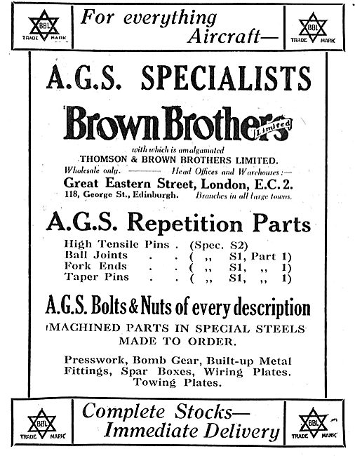 Brown Brothers For AGS Repetition Parts                          