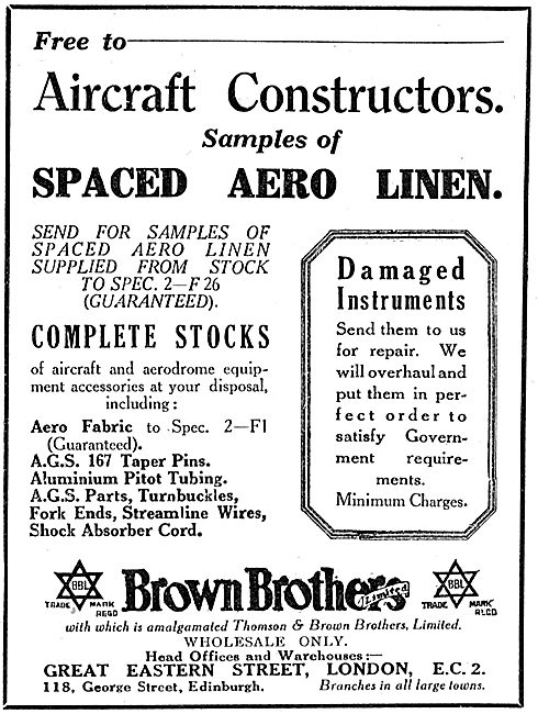 Brown Brothers Spaced Aero Linen                                 