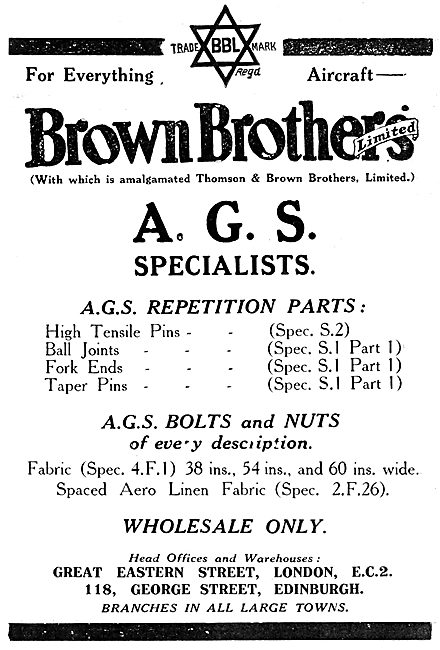 Brown Brothers AGS Parts                                         