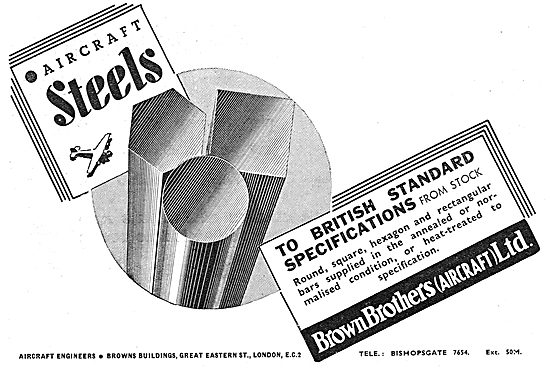 Brown Brothers Aircraft Steels                                   
