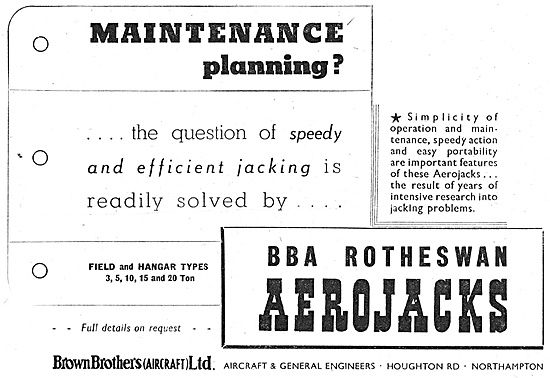 Brown Brothers Aircraft & General Engineers - Rotheswan Aerojacks