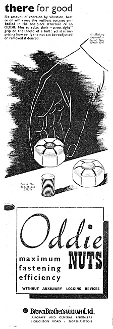 Brown Brothers Aircraft & General Engineers  - Oddie Nuts        