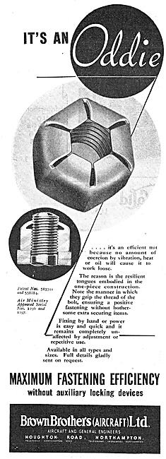 Brown Brothers Aircraft & General Engineers - Oddie Nuts         