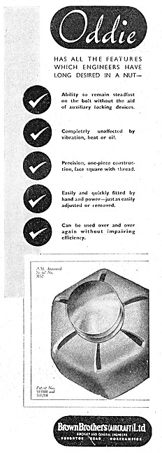 Brown Brothers Aircraft & General Engineers. Oddie Nuts          