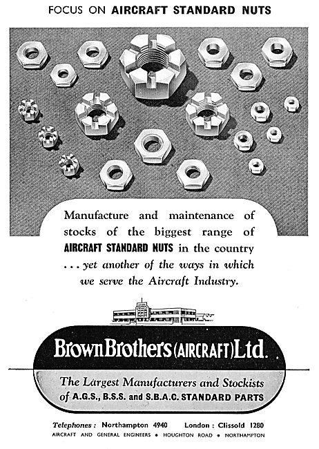 Brown Brothers Manufacturers Of AGS, BSS & SBAC Standard Parts   