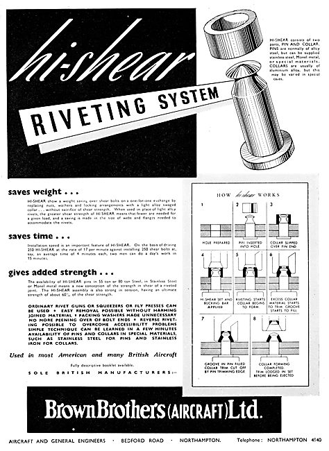 Brown Brothers Hi-Shear Riveting System                          