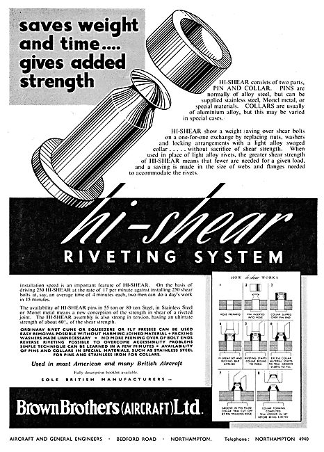 Brown Brothers Hi-Shear Riveting System                          