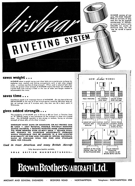 Brown Brothers Hi-Shear Riveting System                          