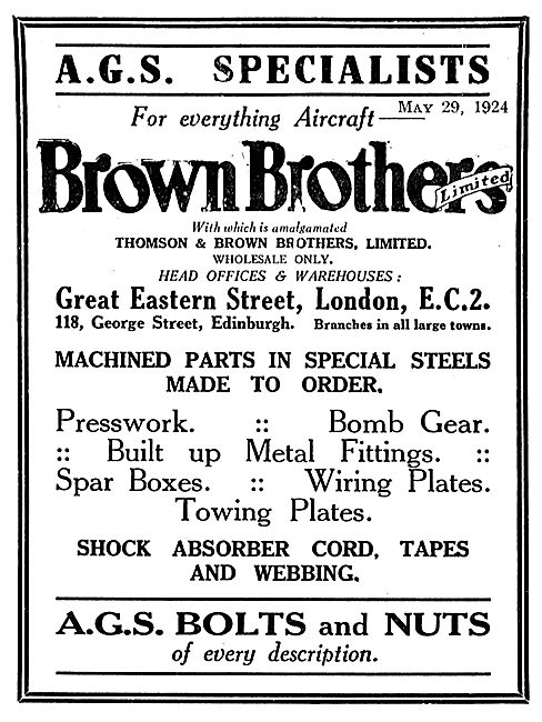 Brown Brothers AGS Parts                                         