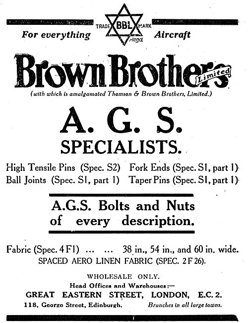 Brown Brothers AGS Parts                                         
